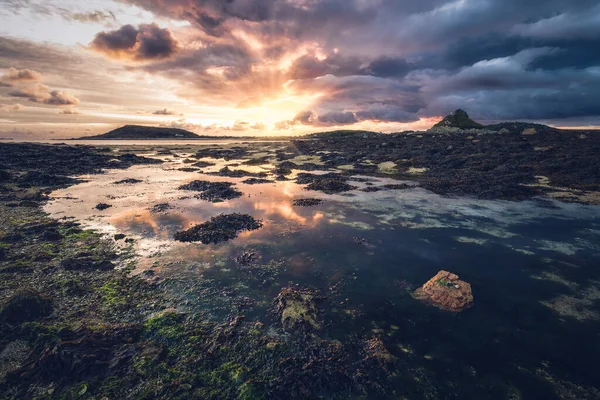 Pohled Pláže Tresco Cornwall England Scilly Isles — Stock fotografie