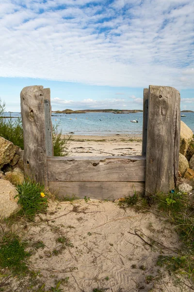 Scilly Tresco Beach Cornwall UK adaları.