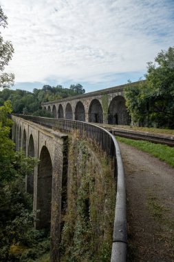 Coombe Cornwall İngiltere 'deki viyadük. St. austell yakınlarında.