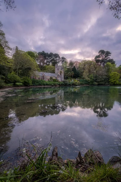 Just Roseland Church Sunset — Stock Photo, Image