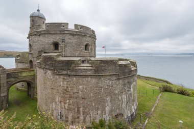 Cornwall 'daki St. Mawes kalesi, İngiltere, İngiltere, Kernow.