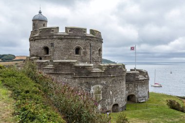 Cornwall 'daki St. Mawes kalesi, İngiltere, İngiltere, Kernow.