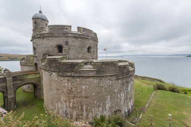 Cornwall 'daki St. Mawes kalesi, İngiltere, İngiltere, Kernow.