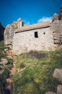 Manorbier Kalesi Pembrokeshire Güneybatı Galler İngiltere.