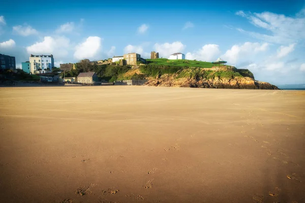 Playa Tenby Wales Reino Unido Pembrokeshire — Foto de Stock