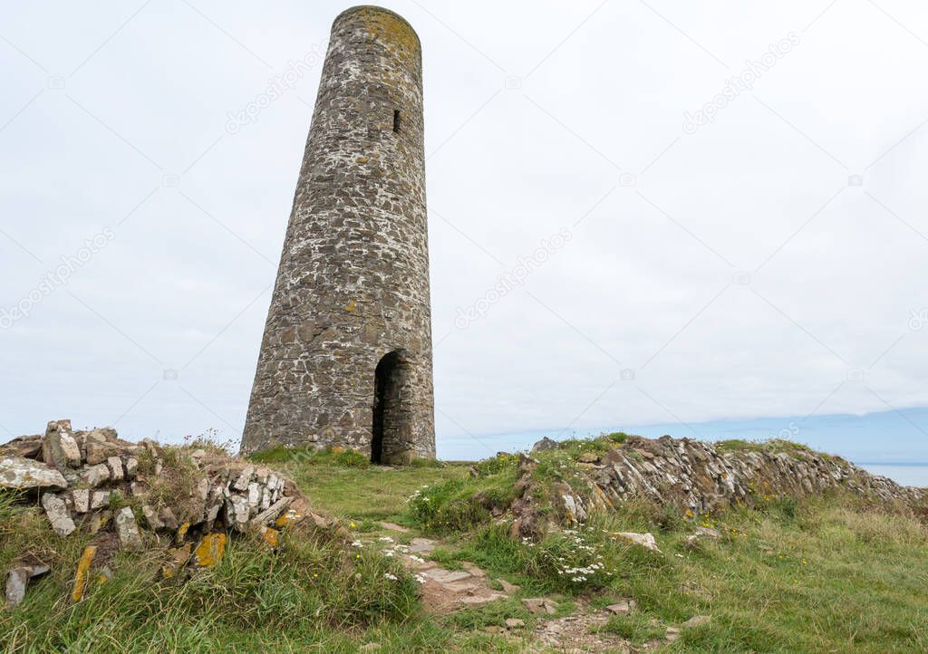 coast path near padstow cornwall england uk.