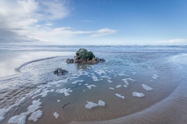 Watergate Körfezi Cornwall, İngiltere, İngiltere Sörf Sahili