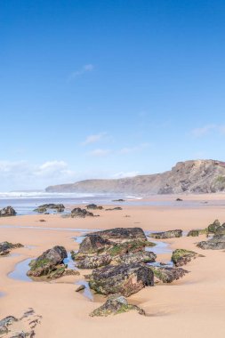 Watergate Körfezi Cornwall, İngiltere, İngiltere Sörf Sahili