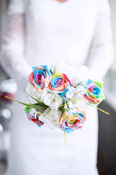 Cérémonie Mariage Beau Bouquet Nuptial — Photo