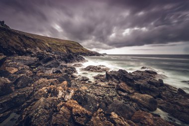 Zennor ve gurnard kafa arasında. Cornwall İngiltere