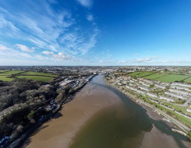 İngiltere, Cornwall 'daki Truro şehrinin havalanması.
