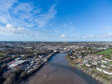 İngiltere, Cornwall 'daki Truro şehrinin havalanması.
