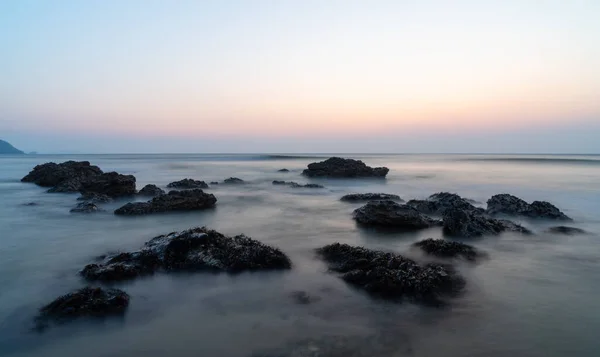 Porthtowan Zonsondergang Cornwall Engeland — Stockfoto