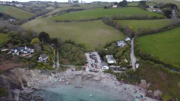 Talland Körfezi Cornwall İngiltere — Stok video