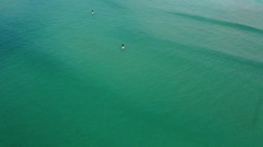 Paddleboardcu turkuaz deniz mısırı İngiltere 