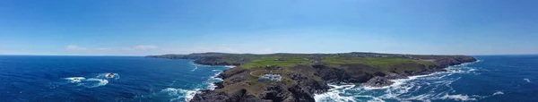 Faro Penden Cornwall England Penwith Aerial Drone —  Fotos de Stock