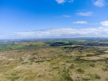 Perranporth kumulları hava aracı mısır duvarı İngiltere 