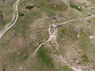 Perranporth kumulları hava aracı mısır duvarı İngiltere 