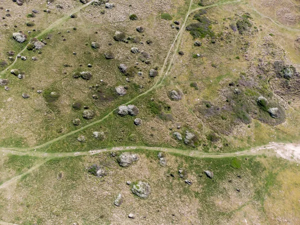 Perranporth kumulları hava aracı mısır duvarı İngiltere 