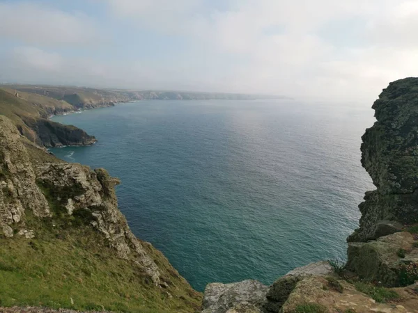 Beautiful View Rocky Coast Algarve Portugal — Stock Fotó