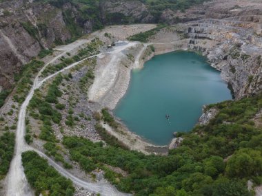 Delabole taş ocağı Cornwall İngiltere 