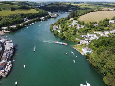 Fowey Limanı Cornwall İngiltere 
