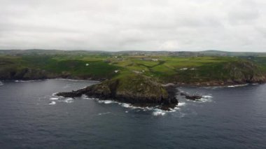 İngiltere yarımadasının hava aracı Cape Cornwall. 