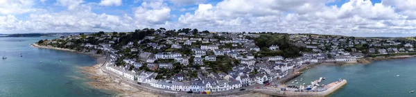 Mawes Harbour Cornwall England Aerial Drone — Stock Photo, Image