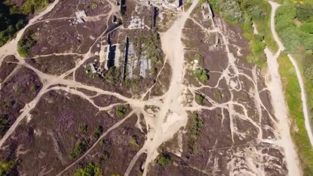 Der Bissoe Mining Trail Und Der Radweg Cornwall England Luftdrohne — Stockvideo