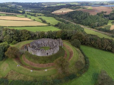 Bodmin Cornwall yakınlarındaki şato İngiltere 'nin insansız hava aracı