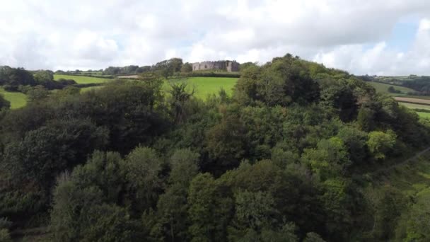 Restormel Κάστρο Κοντά Bodmin Cornwall Αγγλία — Αρχείο Βίντεο