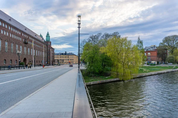 Stoccolma Svezia Maggio 2021 Veduta Sul Ponte Sul Lato Opposto — Foto Stock