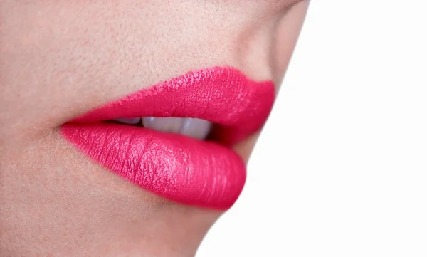 Lábios ligeiramente vermelhos — Fotografia de Stock
