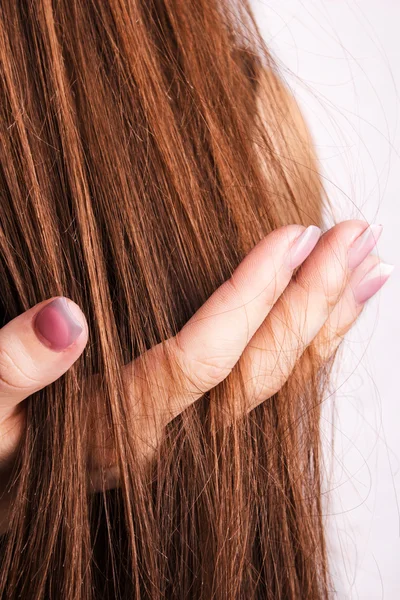 Cabelo saudável reto — Fotografia de Stock