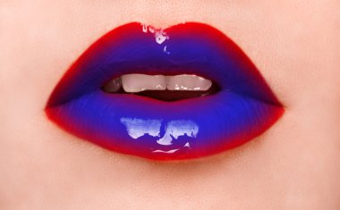 Renk dudakları. Güzellik, moda, makyaj