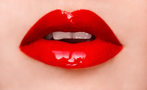 Color lips.Beauty, fashion, make-up — Stock Photo, Image