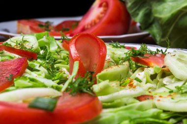 sebzeli ve sebzeli salata