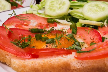 Çıtır çıtır ekmek kadar altın kahverengi yumurta