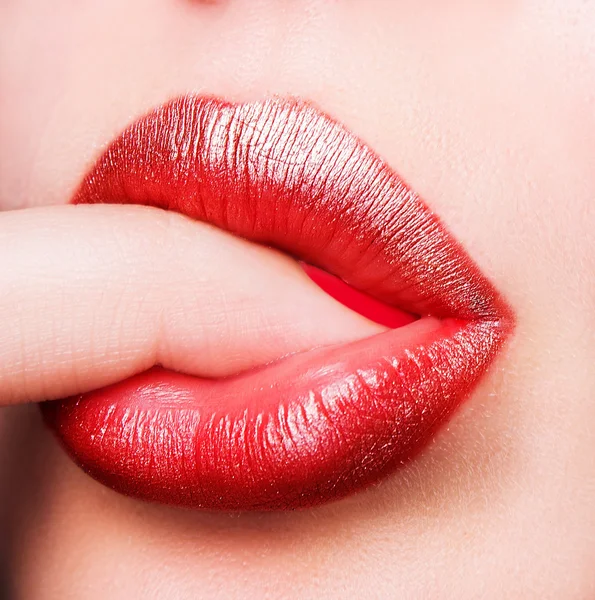 dudaklar. Makro güzellik vurdu.