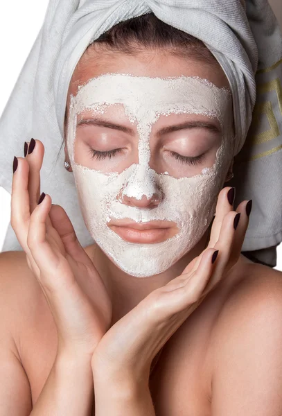 güzel bir kadın ile mükemmel cilt ve yüz