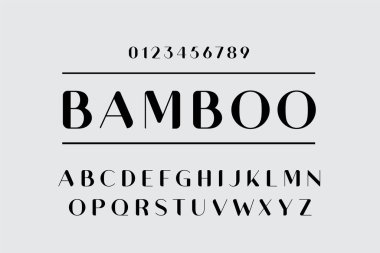 Soyut, minimal, modern alfabe yazı tipleri. Typography teknolojisi elektronik dijital müzik geleceğin yaratıcı yazı tipi. Vektör illüstrasyonu 10
