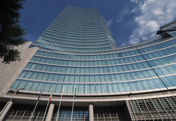 Skyscraper Palazzo Della Regione Публічний Адміністративний Центр Італійського Регіону Ломбардія — стокове фото