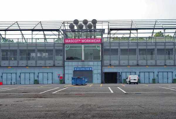 Εξωτερική Άποψη Κεντρικό Περίπτερο Στο Autodromo Nazionale Monza Μια Πίστα — Φωτογραφία Αρχείου