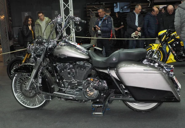 Moteur Exposé Mbe Expo Verona Importante Réunion Moto Vénétie Italie — Photo