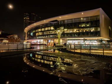Milano 'nun yeni modern bölgesi, Piazza Gae Aulenti, Milan, Lombardy, İtalya.