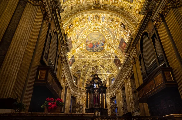 San Vittore Corpo Historic Church Interior Baroque Style Milan Lombardy — стокове фото