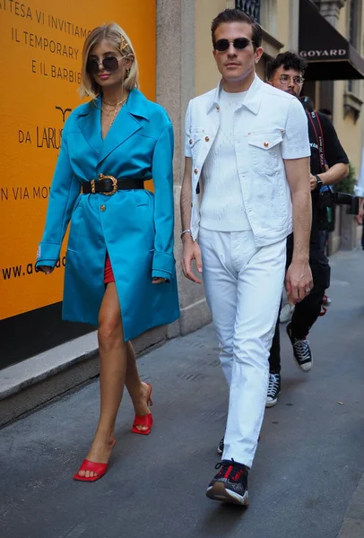 Xenia Van Der Woodsen Carlo Sestini Street Style Outfitnes Versace — Stock fotografie