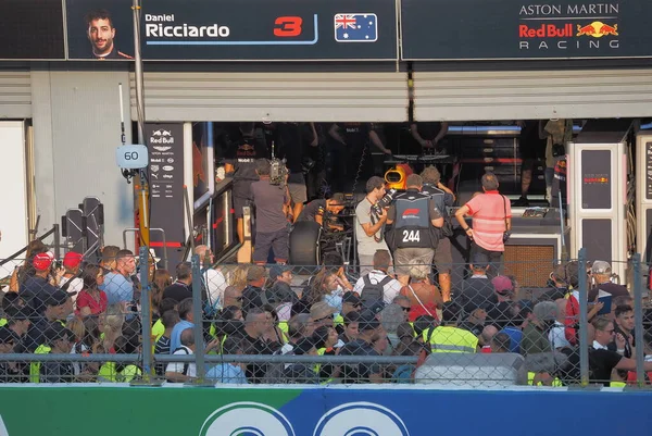 Autodromo Nazionale Monza Box Pohled Závodní Dráha Nachází Blízkosti Města — Stock fotografie