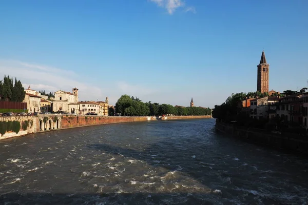 Verona River Adige Veneto Italien — Stockfoto