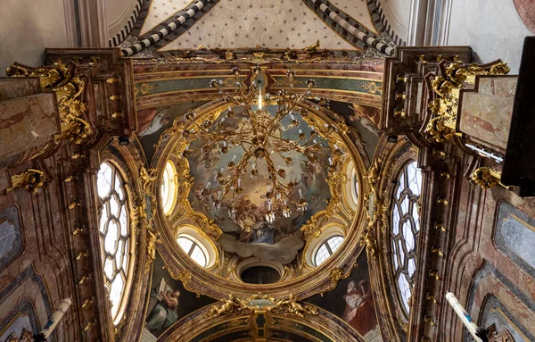 San Francesco Assisi Katedrali Nin Çatısının Kemerleri Mimarisi — Stok fotoğraf